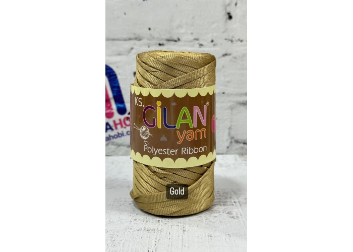 GİLAN YARN POLYESTER RİBBON İPLİK GOLD