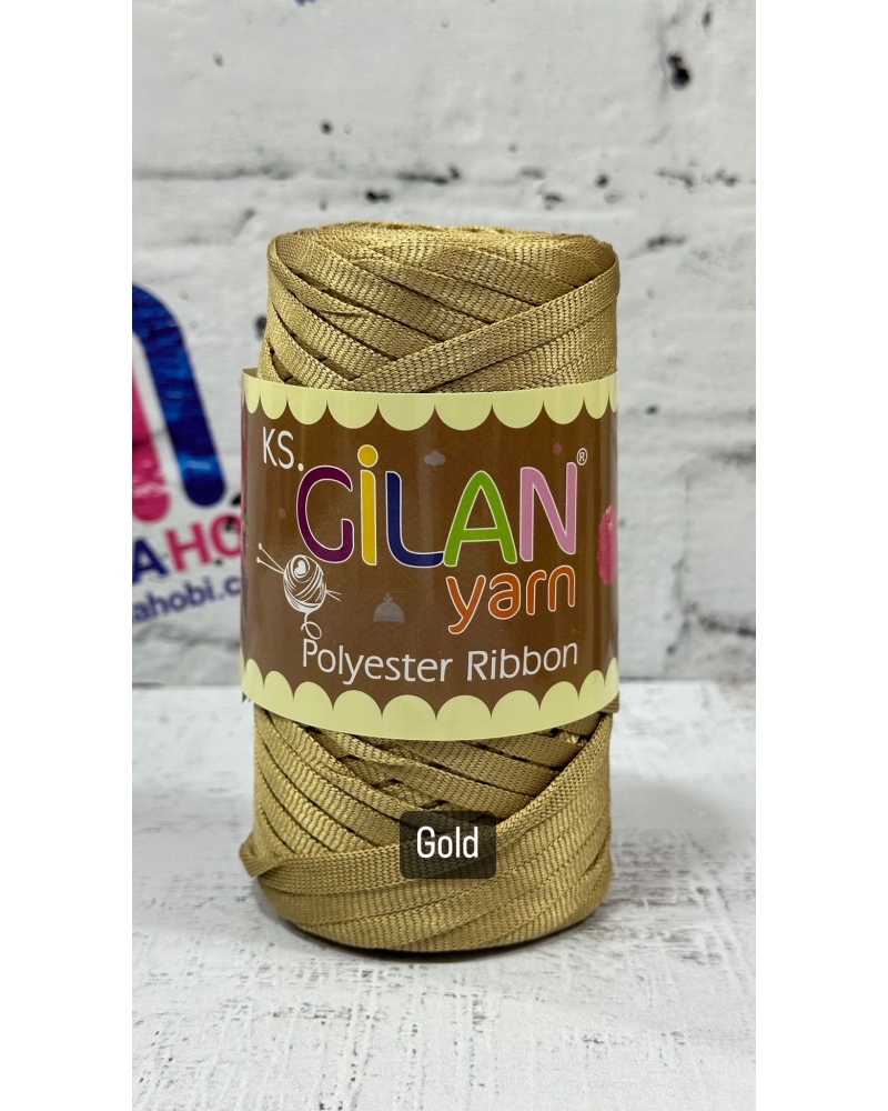 GİLAN YARN POLYESTER RİBBON İPLİK GOLD