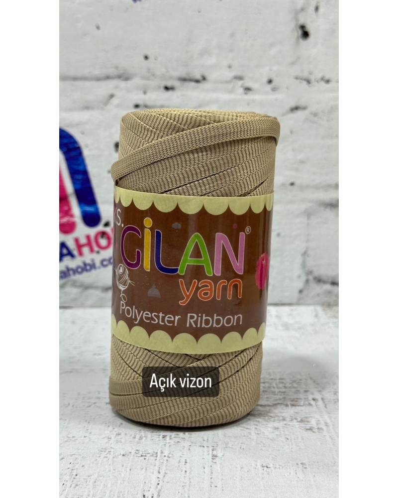 GİLAN YARN POLYESTER RİBBON İPLİK AÇIK VİZON