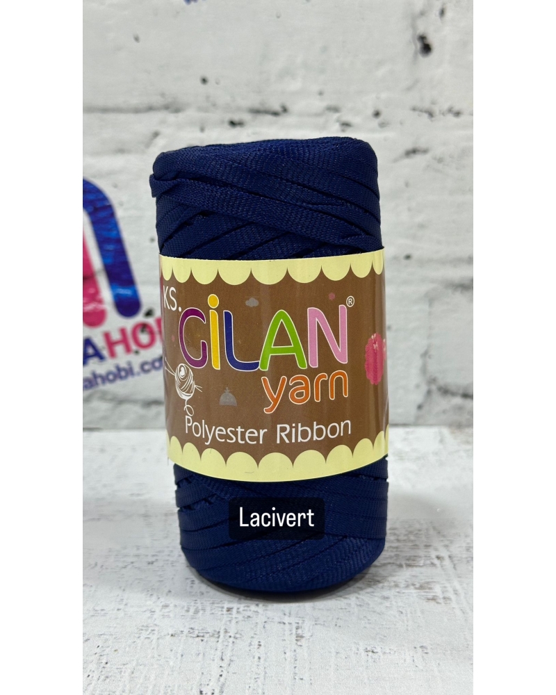 GİLAN YARN POLYESTER RİBBON İPLİK LACİVERT