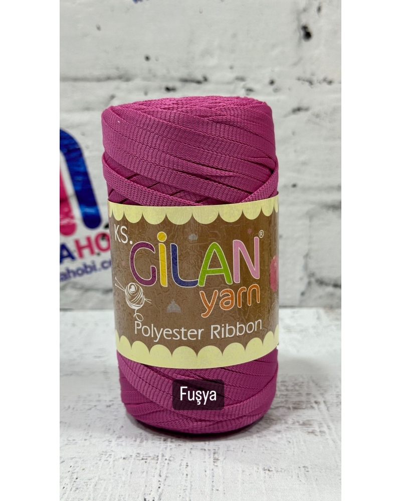 GİLAN YARN POLYESTER RİBBON İPLİK FUŞYA