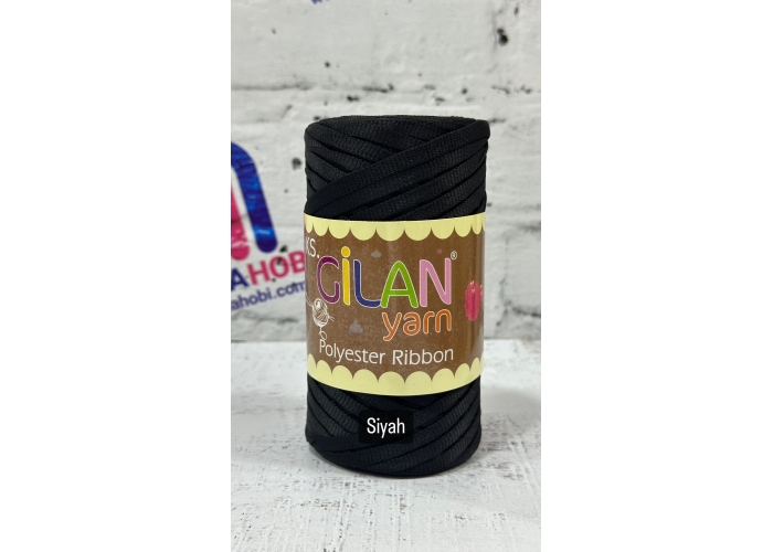 GİLAN YARN POLYESTER RİBBON İPLİK SİYAH