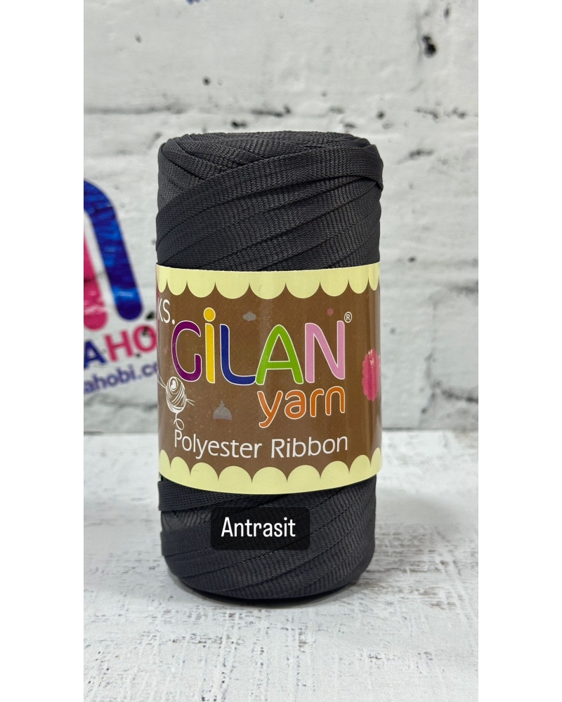 GİLAN YARN POLYESTER RİBBON İPLİK ANTRASİT