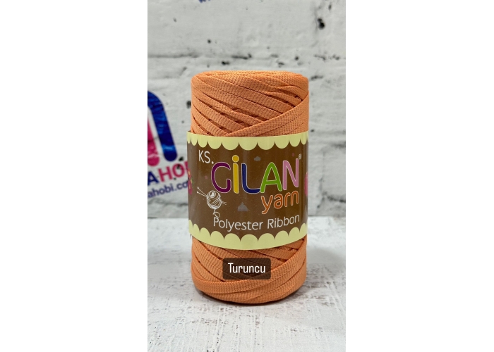 GİLAN YARN POLYESTER RİBBON İPLİK TURUNCU