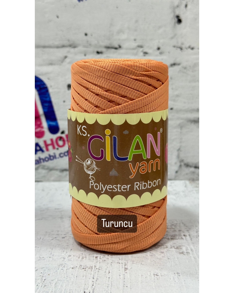 GİLAN YARN POLYESTER RİBBON İPLİK TURUNCU