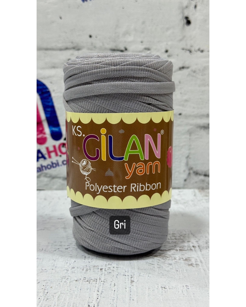 GİLAN YARN POLYESTER RİBBON İPLİK GRİ