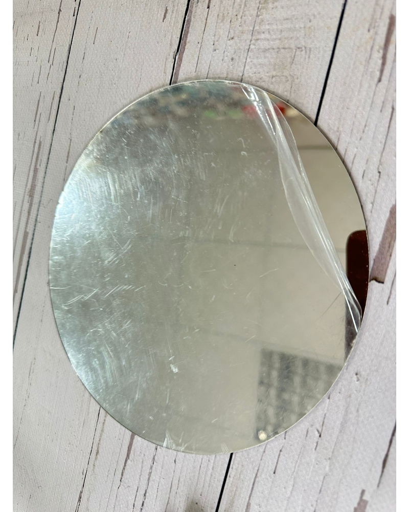 Ayna Pleksi Yapışkanlı 25 cm Gümüş