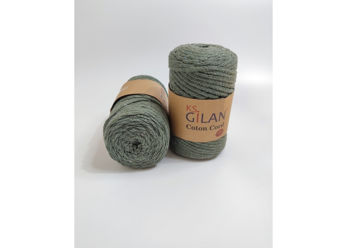 Gilan Yarn Coton Cord 5 mm 250 gr Haki