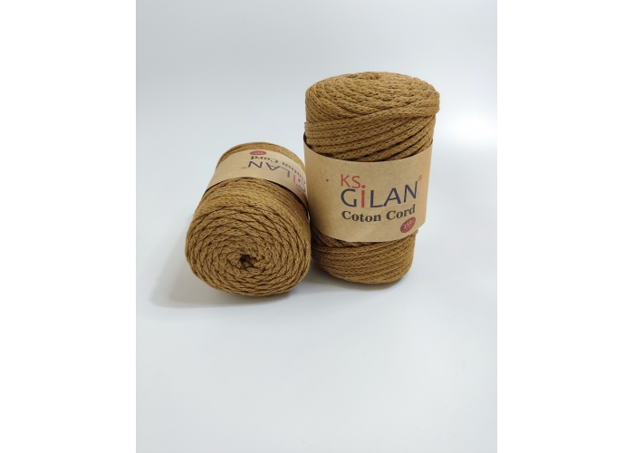 Gilan Yarn Coton Cord 5 mm 250 gr Hardal