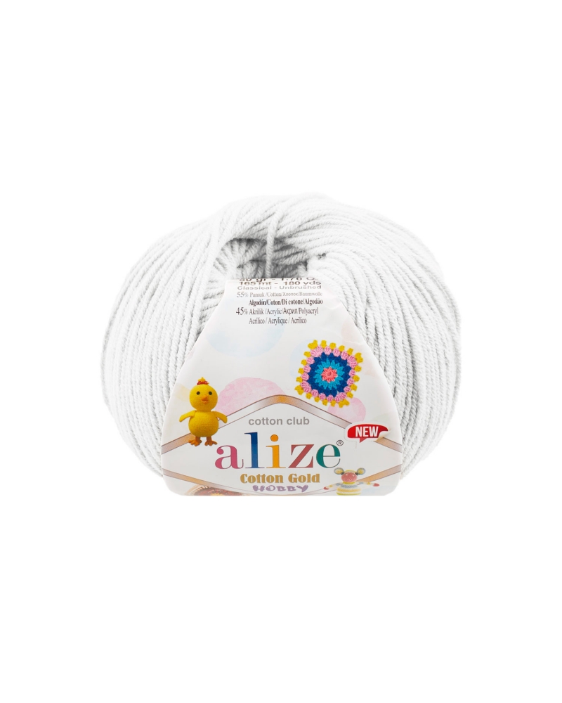 Alize Cotton Gold Hobby New 55 Beyaz 