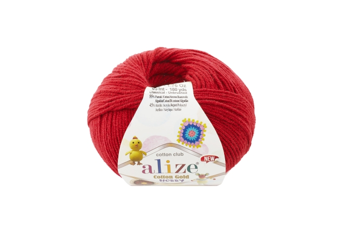 Alize Cotton Gold Hobby New 56 Kırmızı 