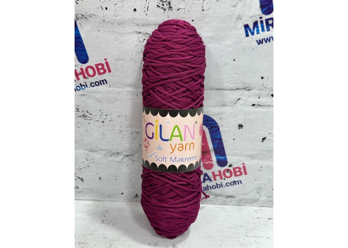 Gilan Yarn 250 gr Polyester Soft Makrome 1165 Fuşya