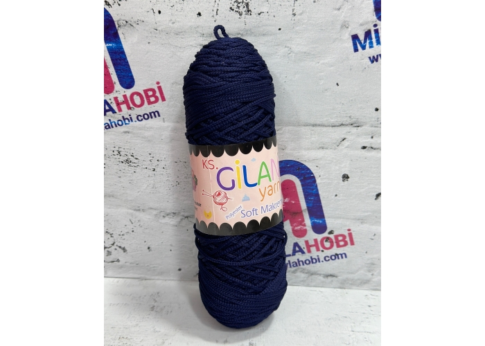 Gilan Yarn 250 gr Polyester Soft Makrome 1148 Lacivert