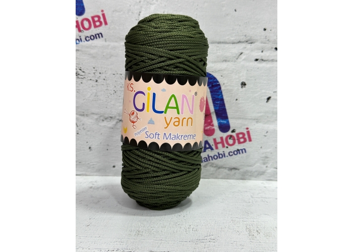 Gilan Yarn 250 gr Polyester Soft Makrome 4234 Haki Yeşil 