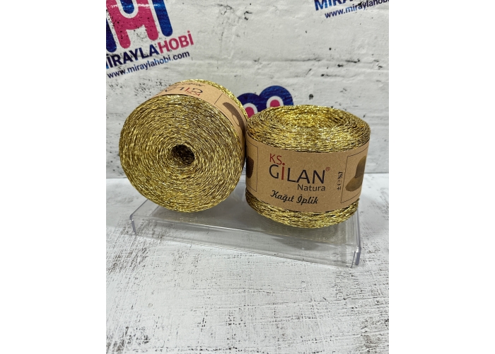 Metalik Kağıt İplik 250 gr Gold