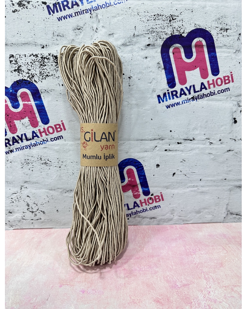 Mumlu İplik 200 gr No:17 Koyu Bej