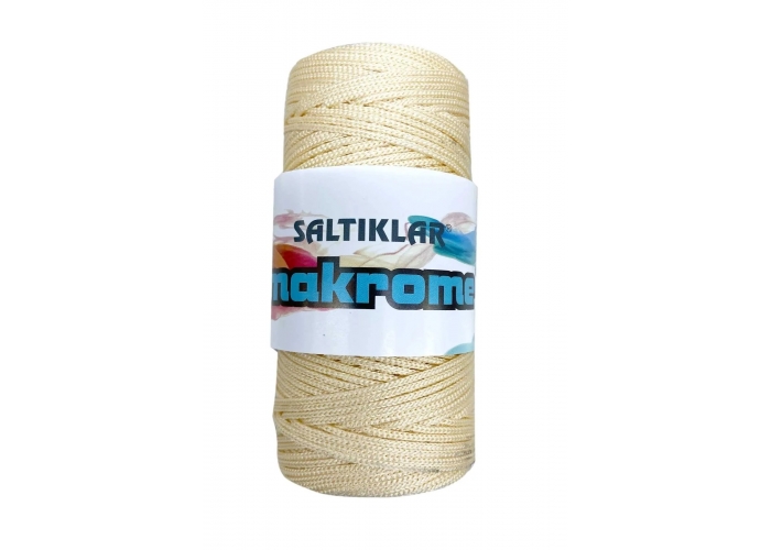 Saltıklar Polyester Makrome iplik 100 gr 270 Krem