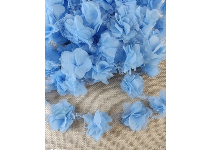 lazer çiçek mavi 1 metre