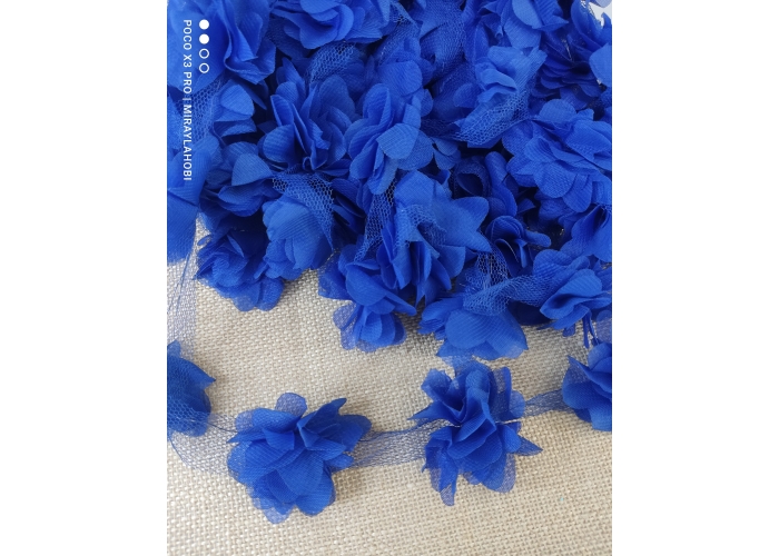 lazer çiçek saks mavi 1 metre